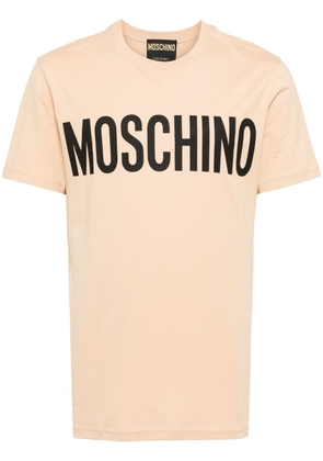 Moschino logo-print cotton T-shirt - Brown
