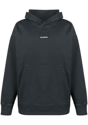 Acne Studios logo-print oversized hoodie - Black