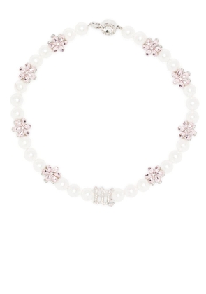 MISBHV Flowers And Pearls necklace - Silver