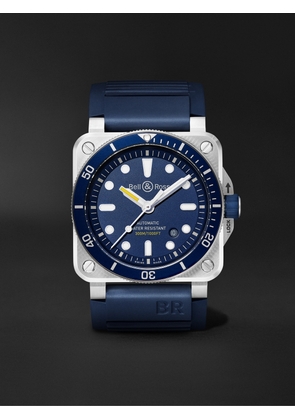 Bell & Ross - BR 03-92 Diver Blue Automatic 42mm Stainless Steel and Rubber Watch, Ref. No. BR0392-D-BU-ST/SRB - Men - Blue