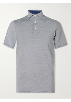 Kjus Golf - Soren Striped Stretch-Jersey Polo Shirt - Men - Blue - S