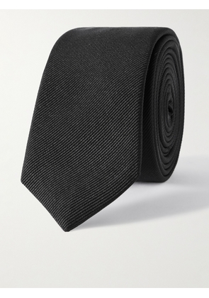 SAINT LAURENT - 5cm Silk-Twill Tie - Men - Black