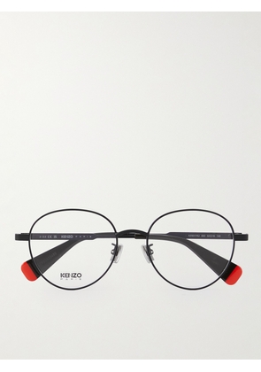 KENZO - Round-Frame Metal Optical Glasses - Men - Black