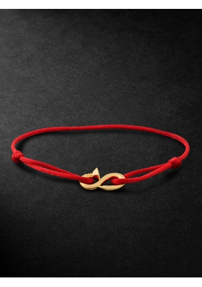 Mateo - Gold Cord Bracelet - Men - Red