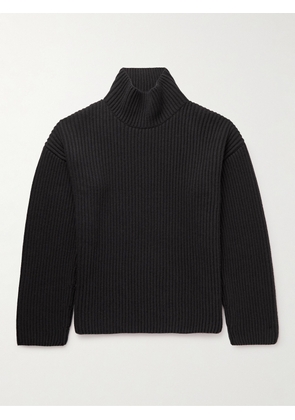 The Row - Manlio Ribbed Cashmere Rollneck Sweater - Men - Black - S