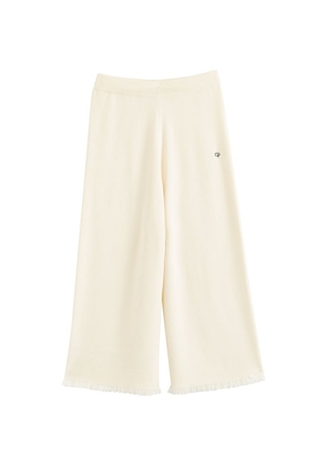 Chinti & Parker Wool-Cashmere Fringed Trousers