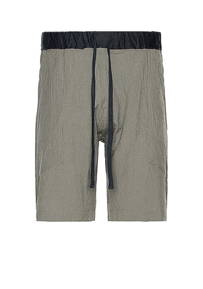 TS(S) Cotton*ramie*silk Seersucker Cloth Loose Fit Shorts in GRAY - Grey. Size 2 (also in 3, 4).