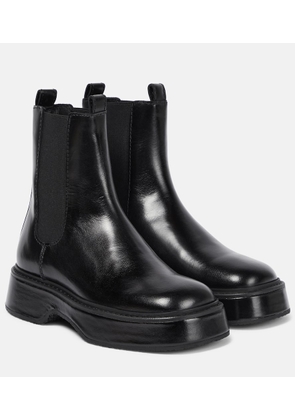 Ami Paris Leather Chelsea boots