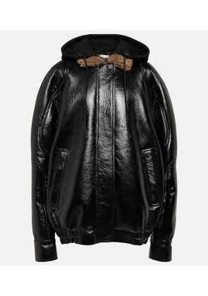 The Mannei Batumi oversized leather jacket