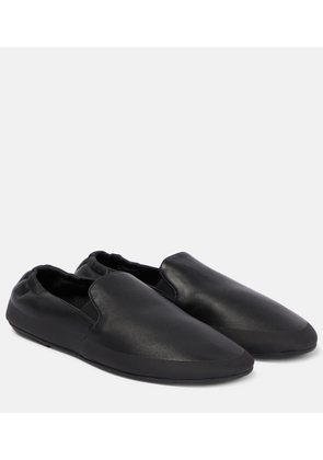 The Row Tech leather loafers