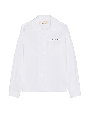 Marni Shirt in Lily White - White. Size 46 (also in 48, 50).