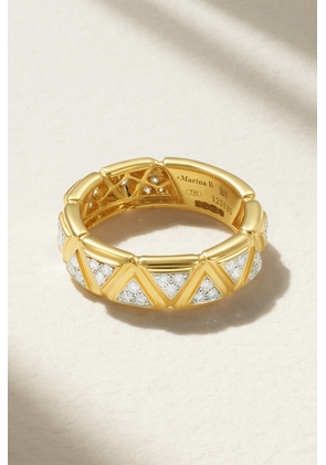 Marina B - Triangolini 18-karat Gold Diamond Ring - 6,7