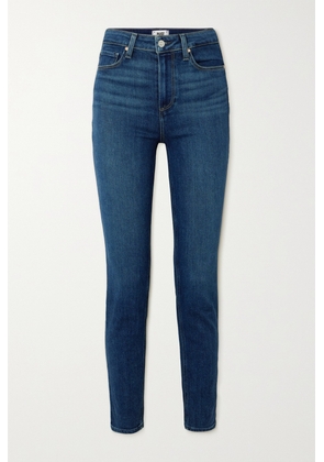 PAIGE - Gemma High-rise Slim-leg Jeans - Blue - 23,24,25,26,27,28,29,30,31,32
