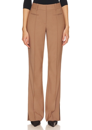 Helmut Lang Vent Bootcut Pant in Brown. Size 6, 8.
