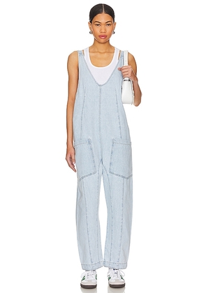 Free People x We The Free High Roller Jumpsuit in Denim-Light. Size M, S, XS.