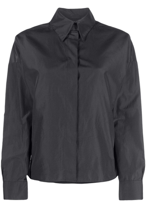 Saint Laurent Pre-Owned 2010s concealed fastening shirt - Black