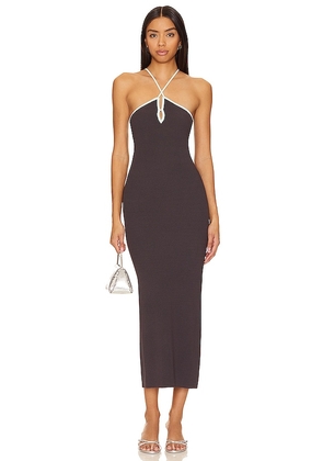 MINKPINK Beverly Dress in Charcoal. Size L, M, XL, XS.