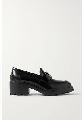 Tod's - Embellished Leather Loafers - Black - IT34,IT34.5,IT35,IT35.5,IT36,IT36.5,IT37,IT37.5,IT38,IT38.5,IT39,IT39.5,IT40,IT40.5,IT41,IT41.5,IT42