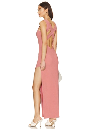 superdown Sherry Slit Maxi Dress in Rose. Size XS.
