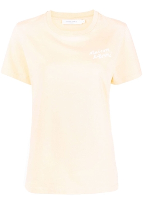 Maison Kitsuné logo-print short-sleeved T-shirt - Orange