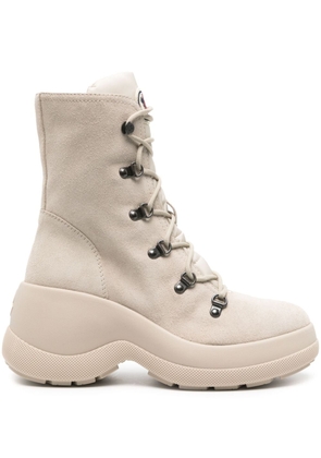 Moncler Resile suede ankle boots - Neutrals