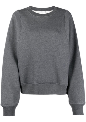 Closed crew-neck cotton sweatshirt - Grey