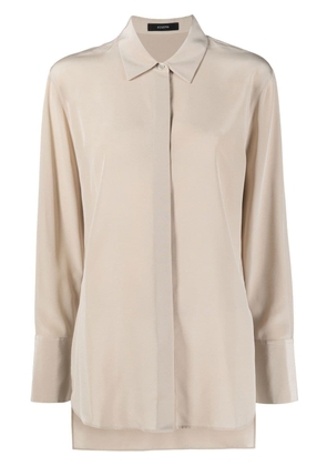 JOSEPH Crepe de Soie Bold silk blouse - Neutrals