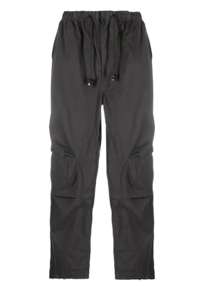 Stüssy cotton-blend wide-leg trousers - Black