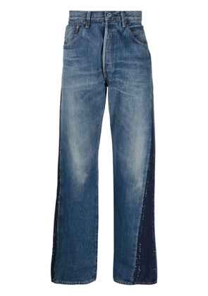 Levi's: Made & Crafted straight-leg panelled jeans - Blue