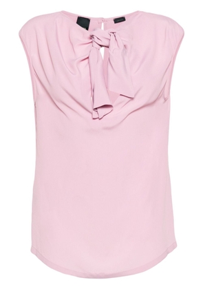 PINKO knotted crepe blouse