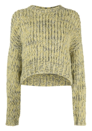 FRAME marbled crew neck jumper - Yellow