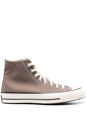 Converse logo-patch high-top sneakers - Brown