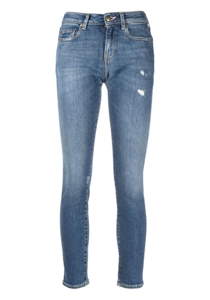 Washington Dee Cee distressed skinny-cut jeans - Blue