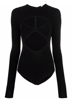 ALESSANDRO VIGILANTE cut out detail bodysuit - Black