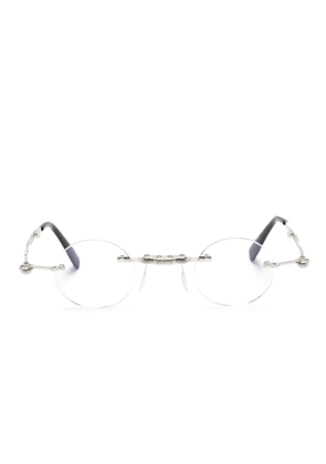 Kuboraum Mask H42 round-frame glasses - Silver