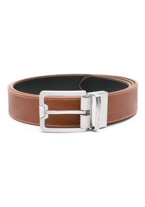Emporio Armani reversible leather belt - Brown