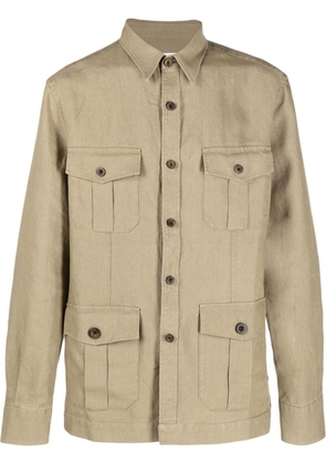 Boglioli button-up safari jacket - Neutrals