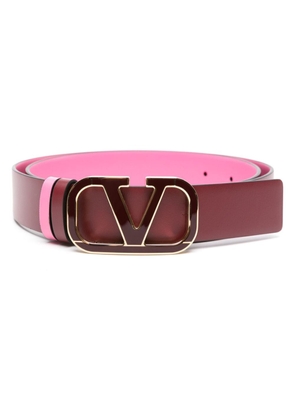 Valentino Garavani Pre-Owned VLogo reversible leather belt - Pink