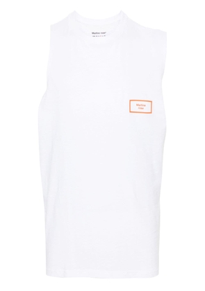 Martine Rose logo-print cotton tank top - White