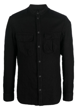 Masnada long-sleeve buttoned shirt - Black