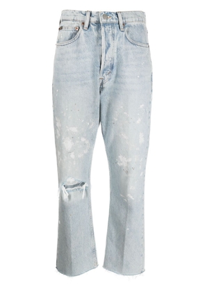 Polo Ralph Lauren distressed-effect cropped jeans - Blue