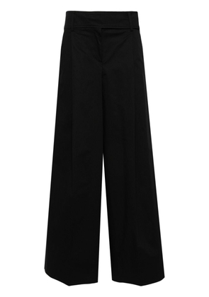 PINKO high-waisted wide-leg trousers - Black