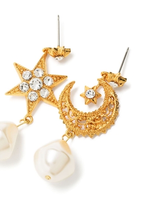 Jennifer Behr Amun pearl drop earrings - Gold