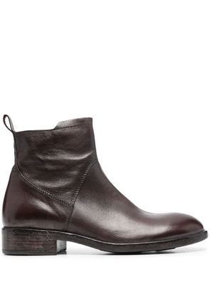 Moma leather ankle boots - Brown