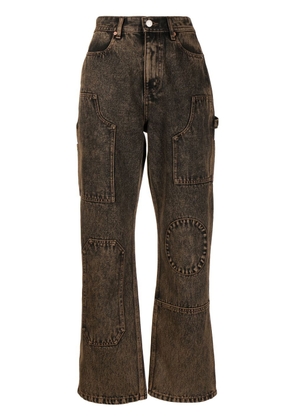 Andersson Bell Bauhaus straight-leg jeans - Brown