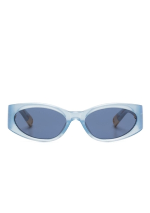 Jacquemus Les lunettes Ovalo oval-frame sunglasses - Blue