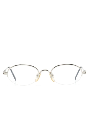 Moschino Pre-Owned round-frame glasses - Silver