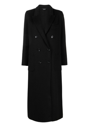 Paltò double-breasted button-fastening coat - Black