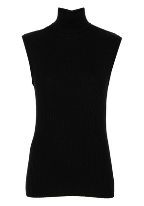 CHANEL Pre-Owned 1990s CC button wool top - Black