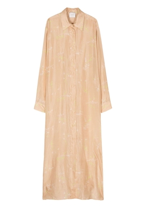 Alysi floral-print silk maxi dress - Neutrals